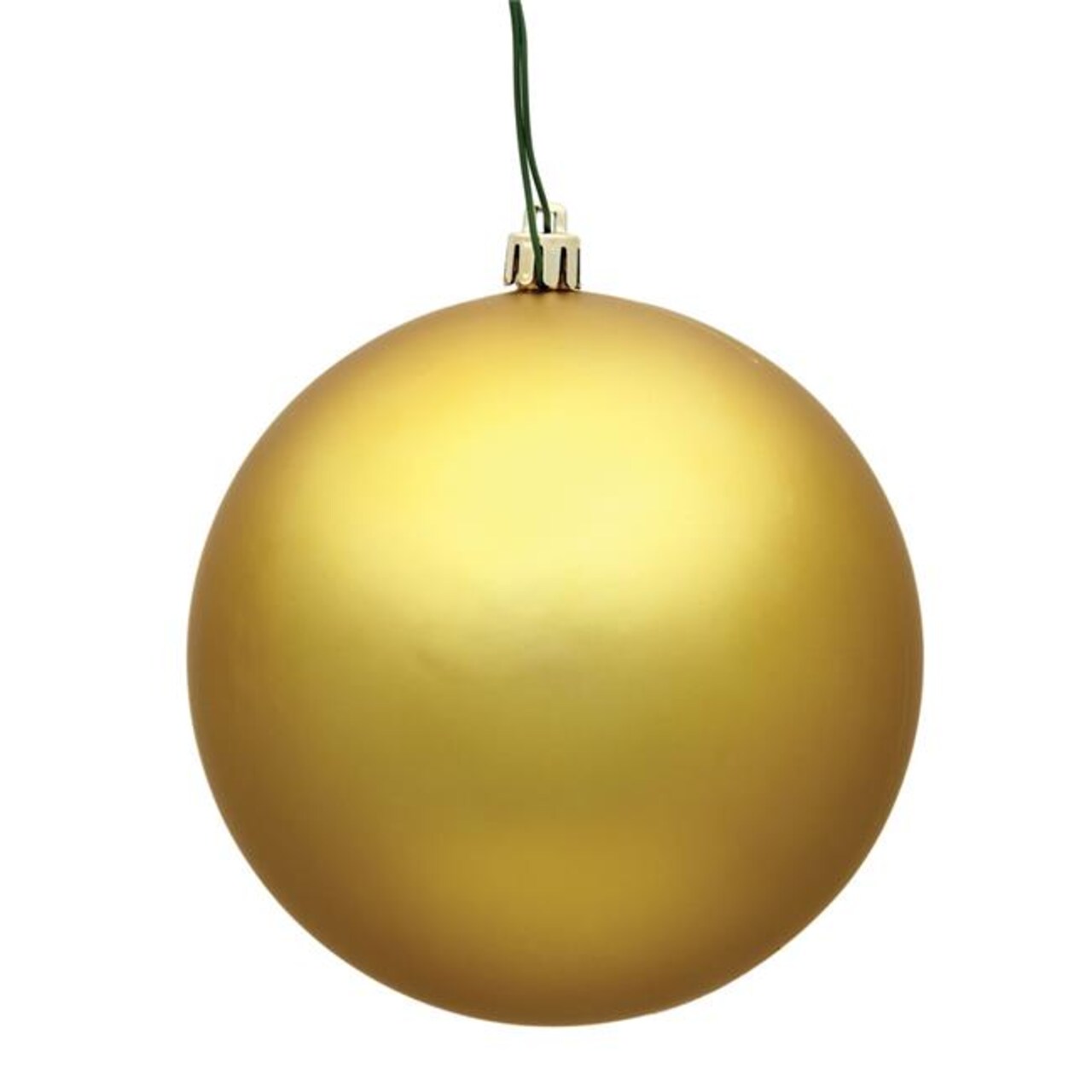 Gold Matte UV Drilled Ball Ornament, 4 in. - 6 per Bag